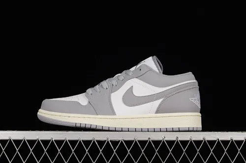 All categories Air Jordan Jordan series basketball shoes Air Jordan 1 Low Air Jordan 1 Low "Vintage Grey" AJ Joe 1 white gray 553558-053
